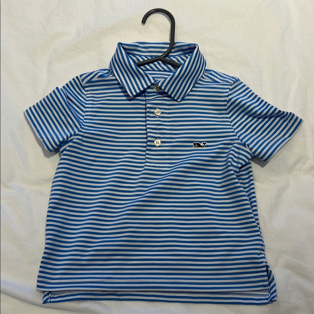 Vineyard Vines toddler Blue and White Striped Polo